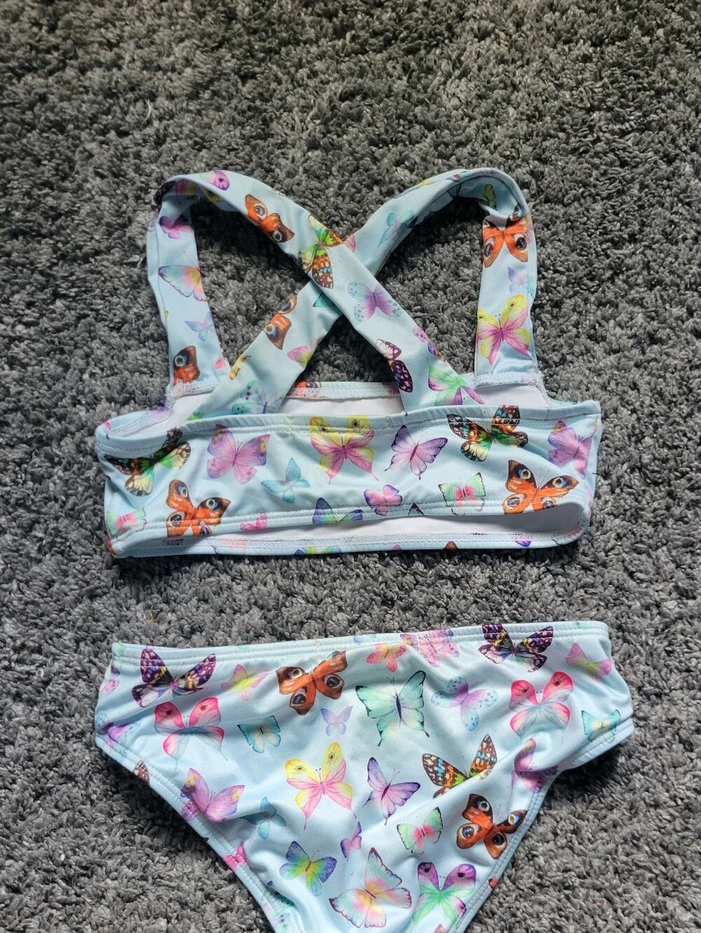 NEW Stella Cove Kids Butterfly Print Two-Piece Swim Set Size 6T *NWOT*